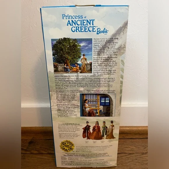 2003 Mattel Barbie Dolls of the World Princess of Ancient Greece - Picture 4 of 5